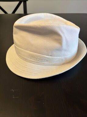 Stetson Cream Cotton Fedora Hat